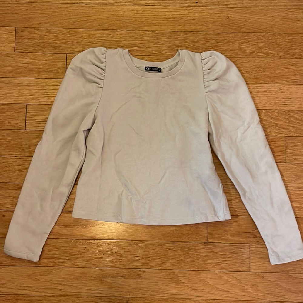 Zara Puff Sleeve Sweatshirt